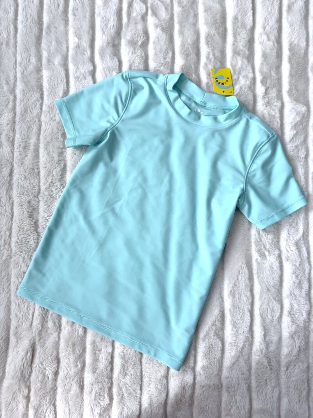 NWT Kids Primary Rash Guard (Blue) 8-9
